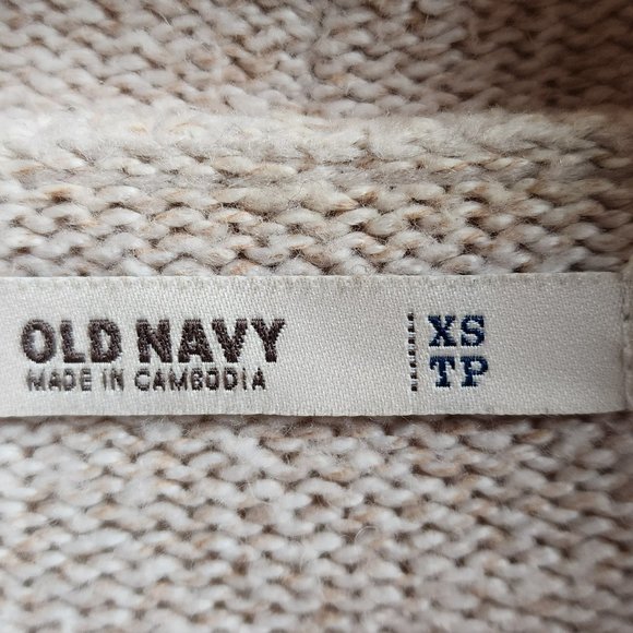 Old Navy Cream Angled Open Cardigan Size XS - Picture 11 of 16
